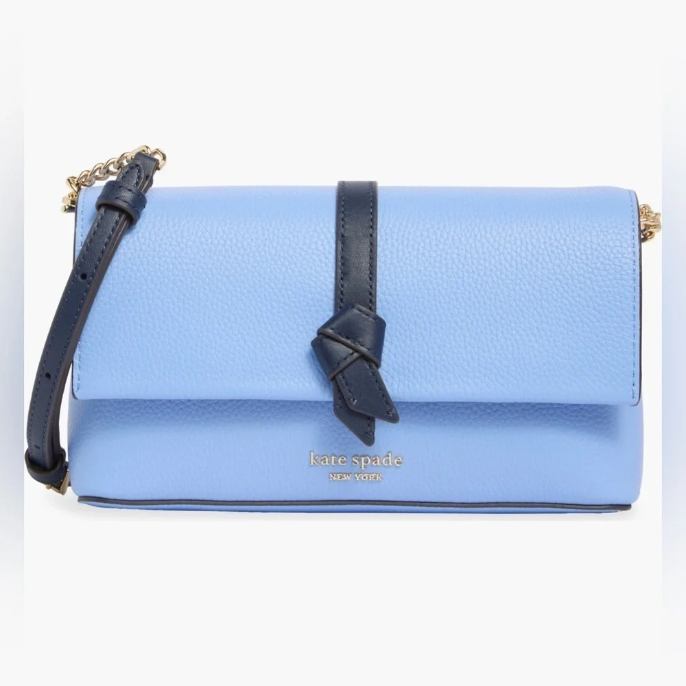 Kate Spade-Knott Colorblocked Flap Chain Crossbody w/ Dust Bag